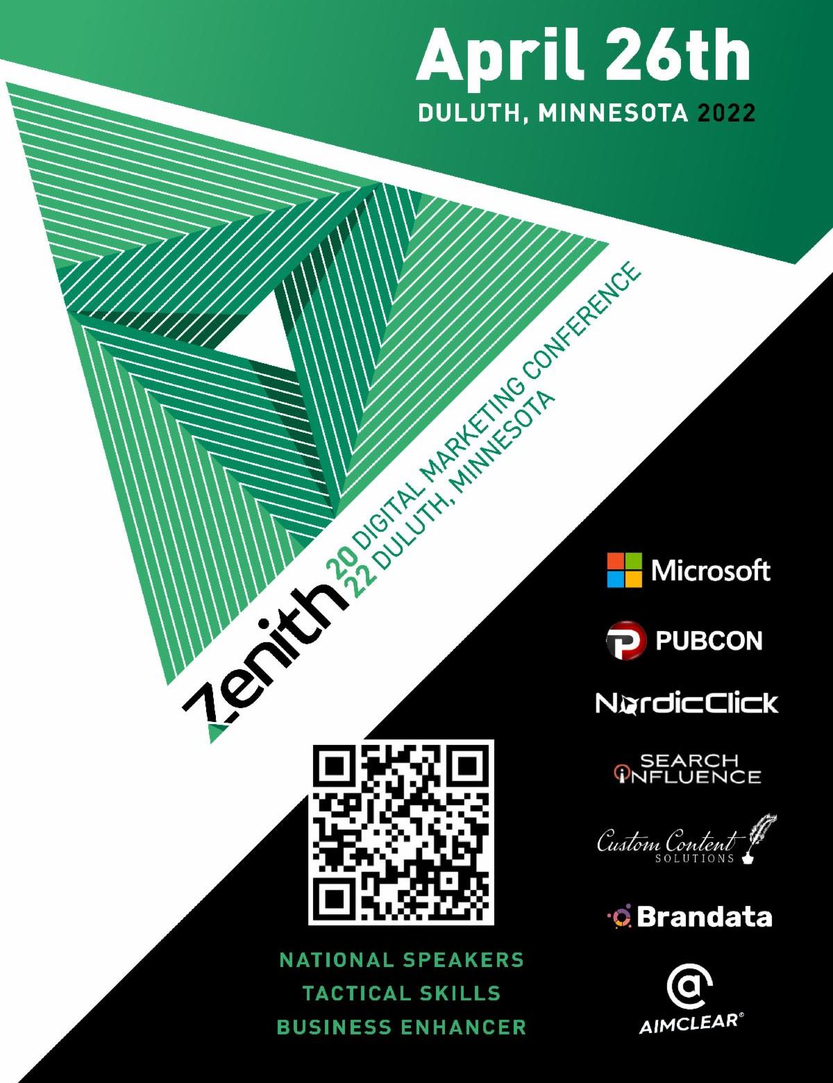 Zenith 2022 Digital Marketing Conference Poster