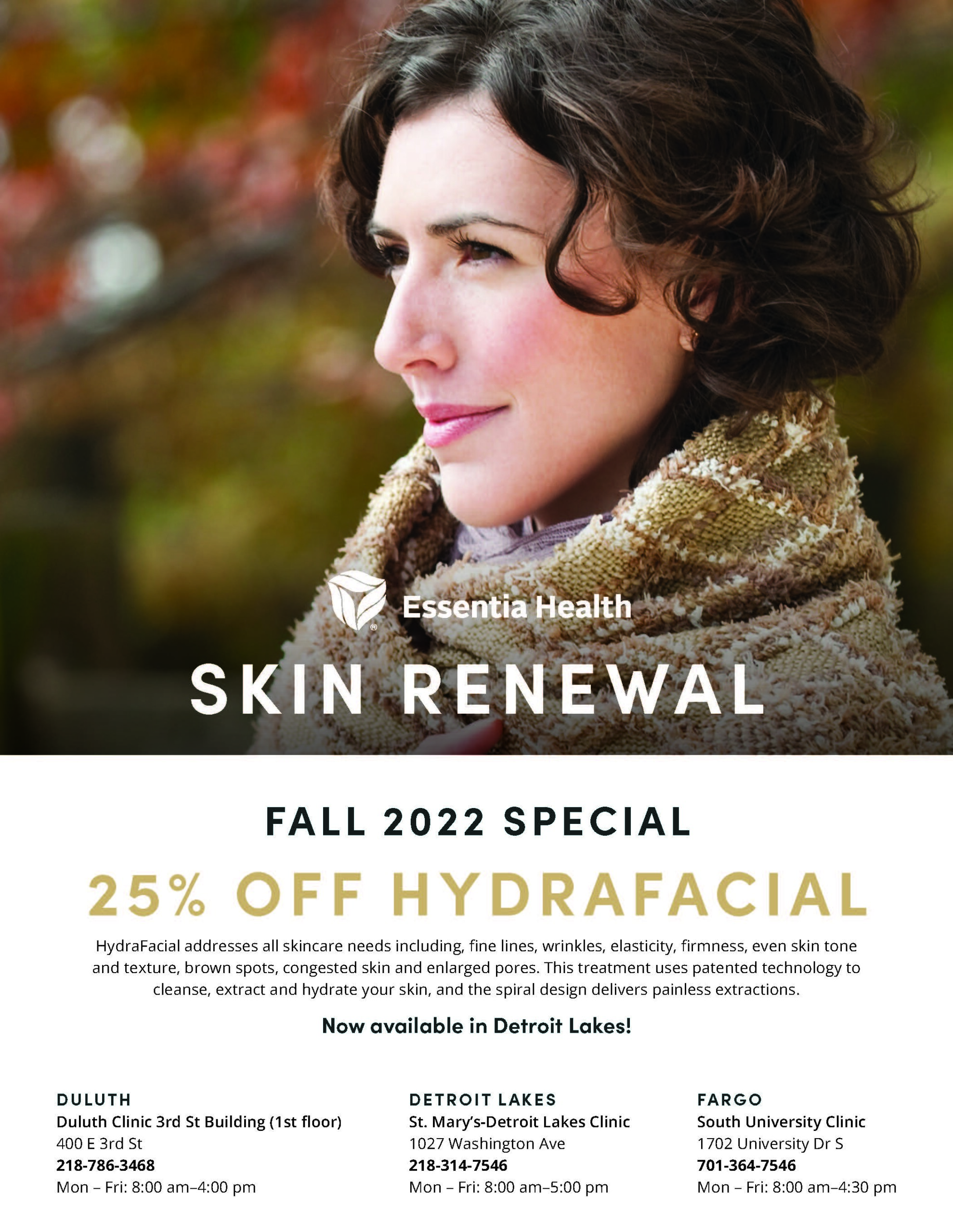 Essential Health Skin Renewal Fall Guide Advertisement