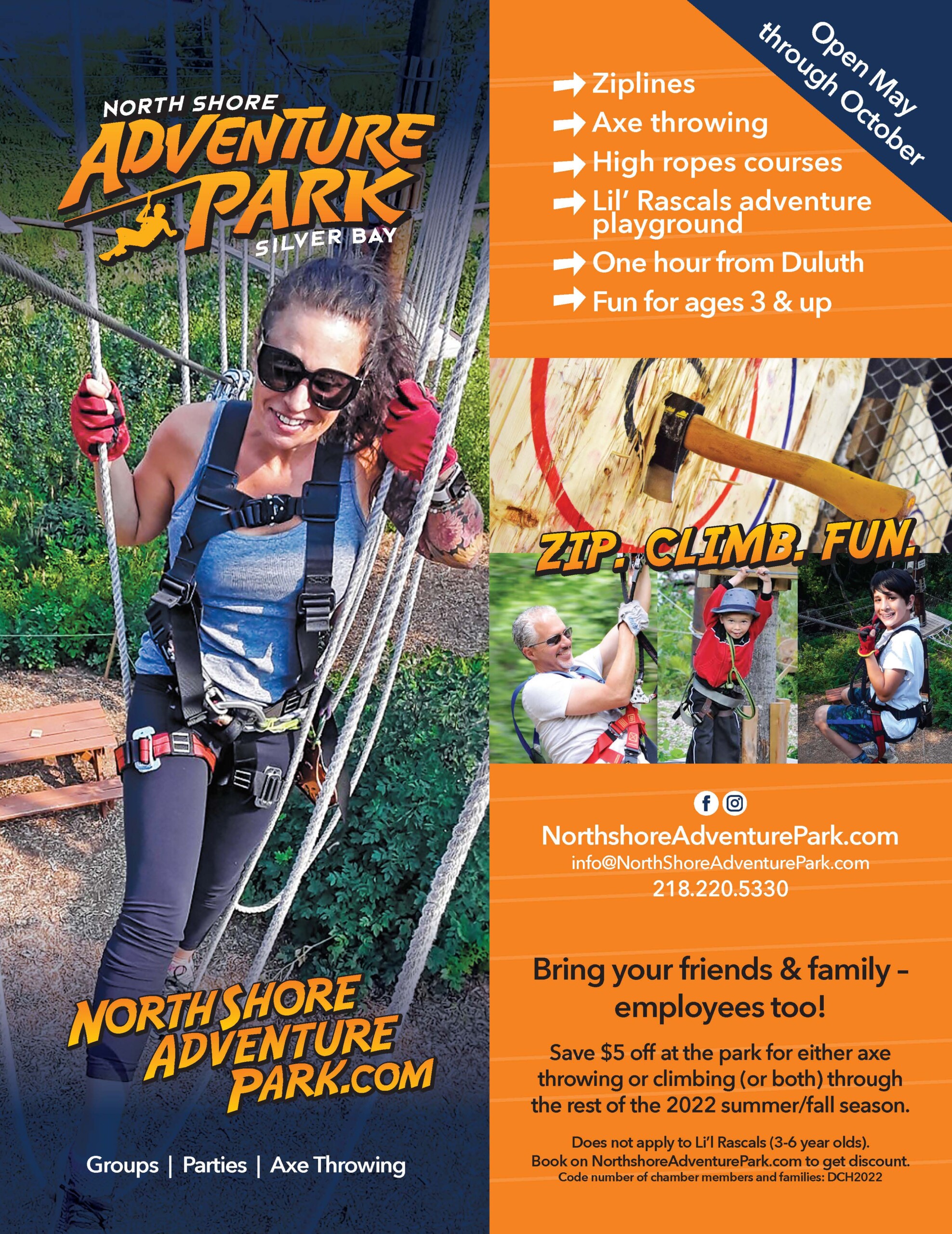 North Shore Adventure Park Silver Bay Fall Guide Advertisement