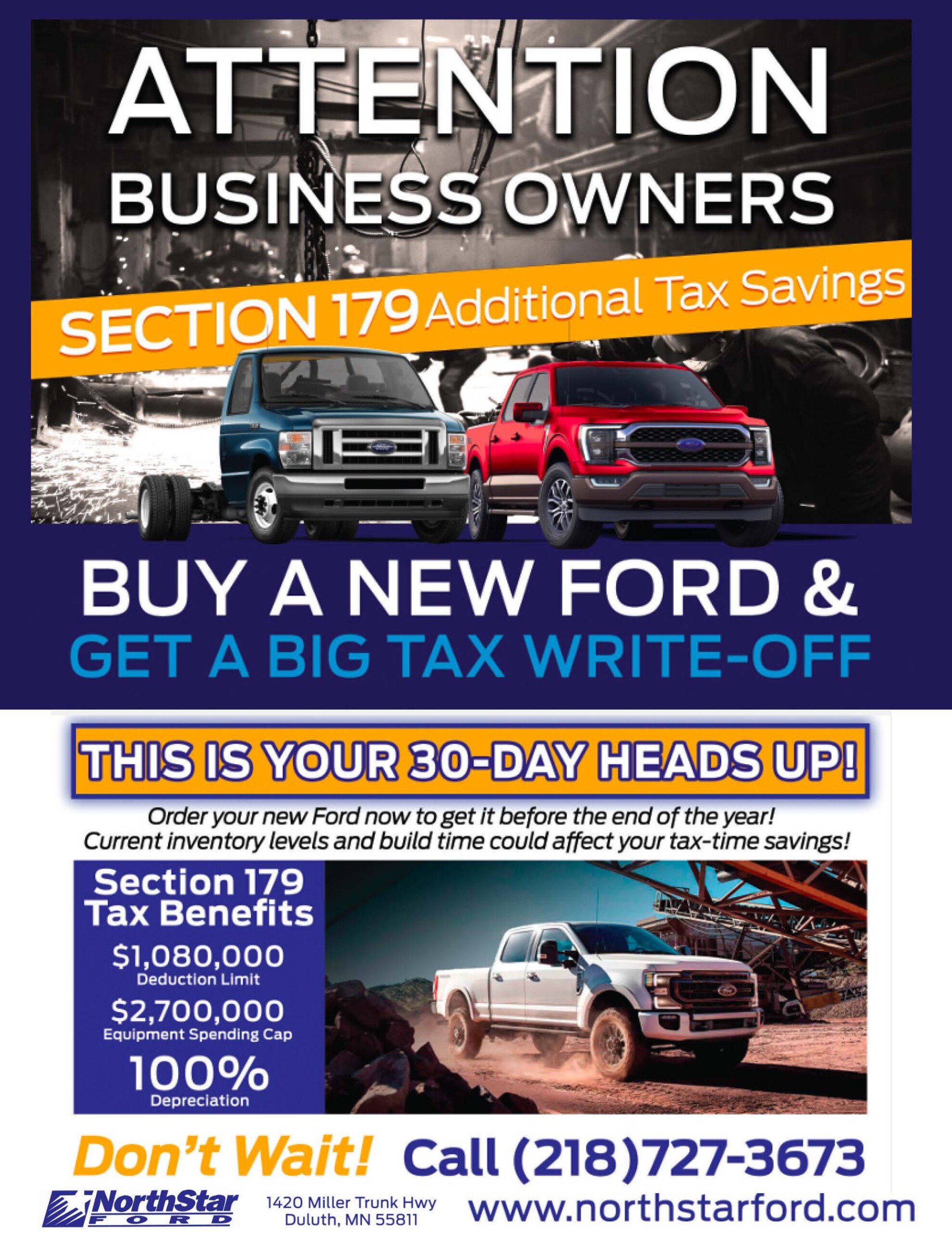 Northstar Ford Fall guide Ad