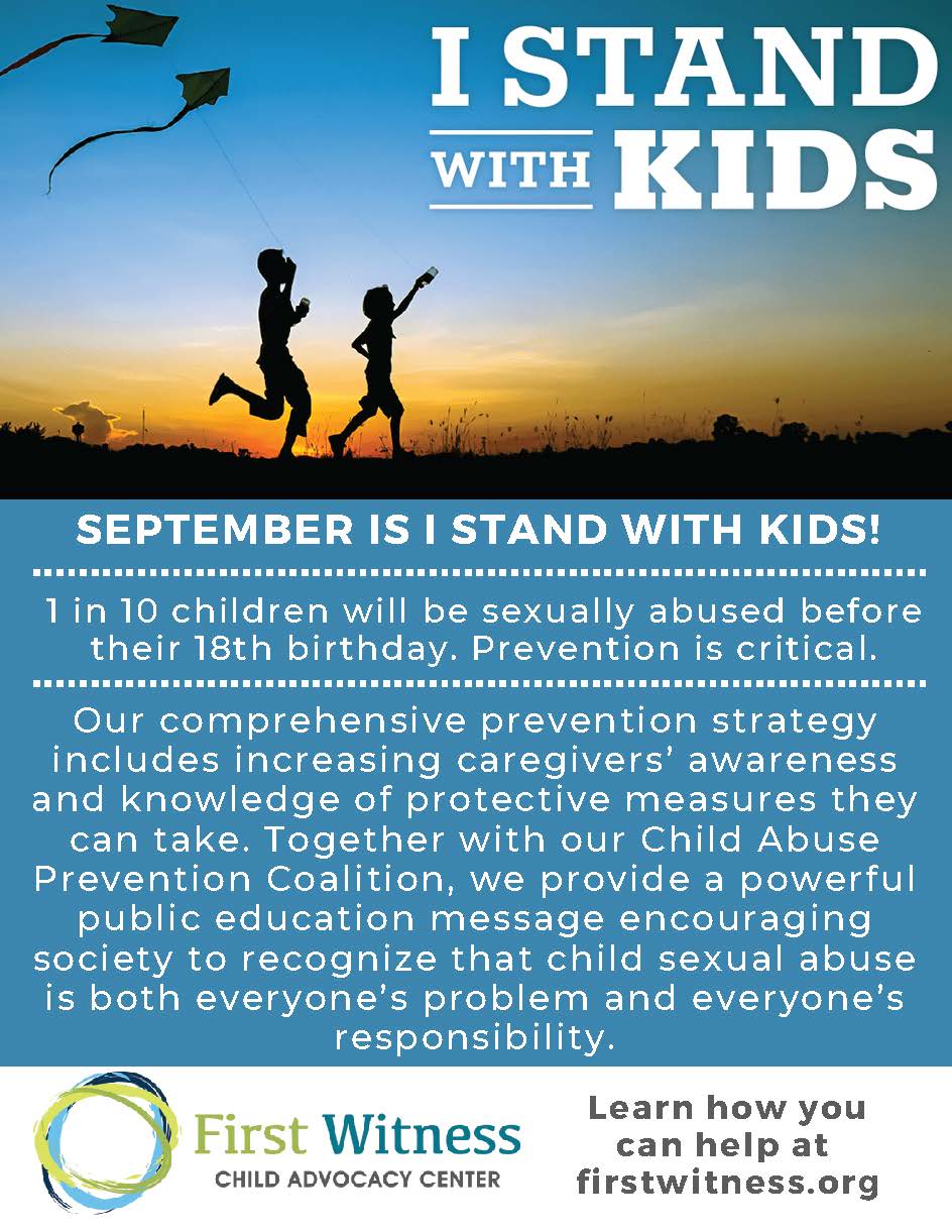 I stand with kids Flyer - Fall Guide