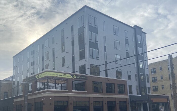 New apartment building