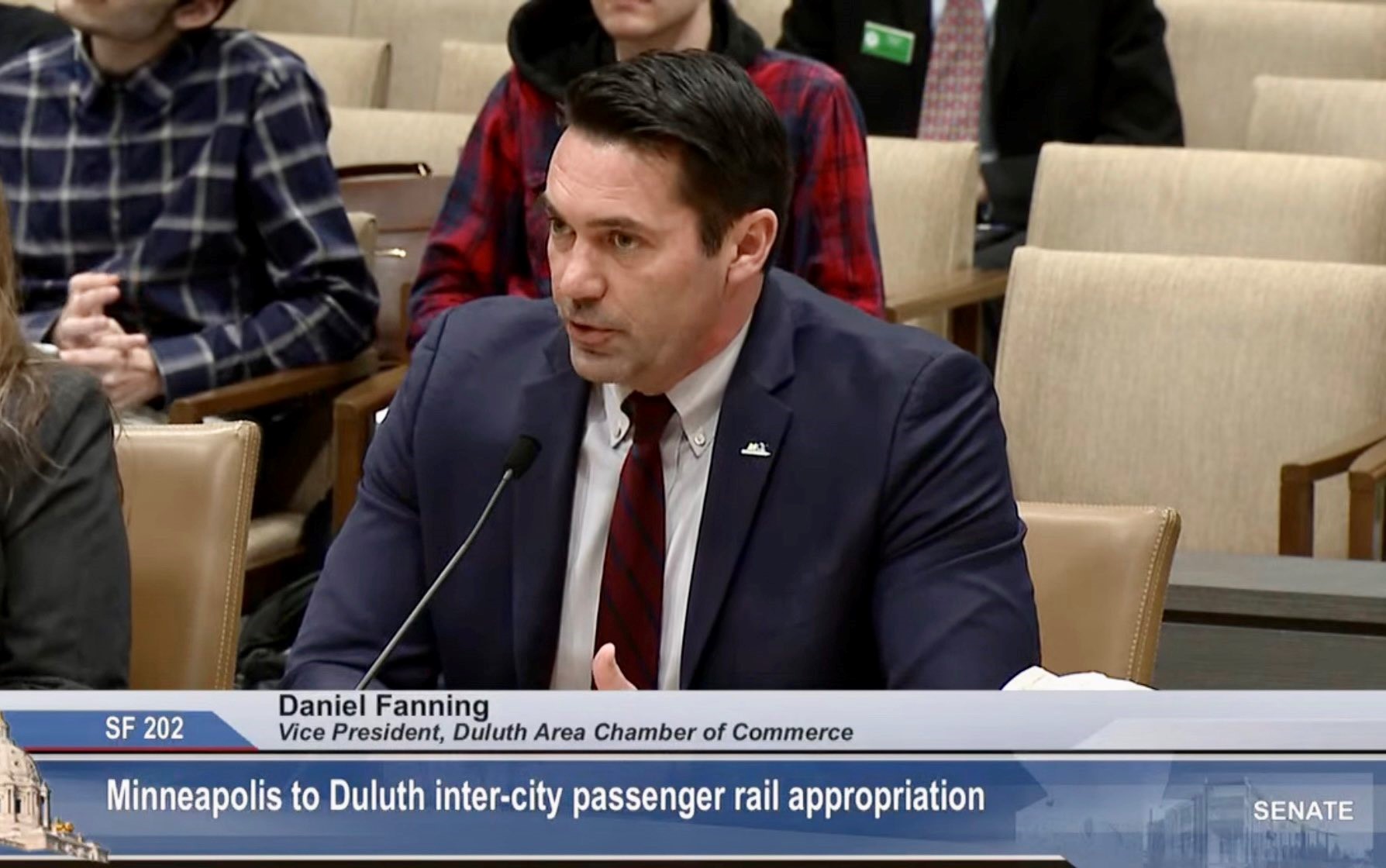 Fanning Speaks for NLX - minneapolis to duluth inner-city passenger rail appropriation