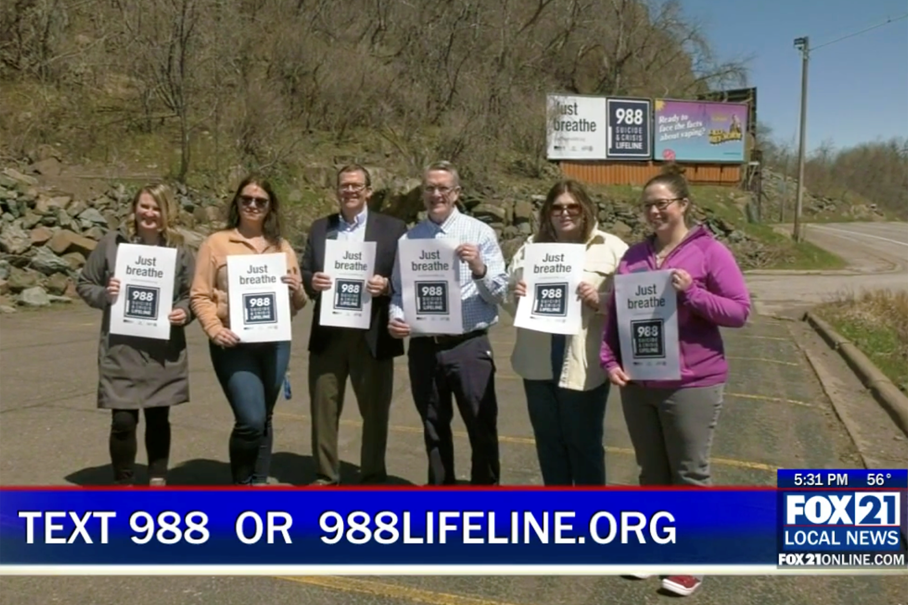 Fox21 Local News Just Breathe 988 Lifeline